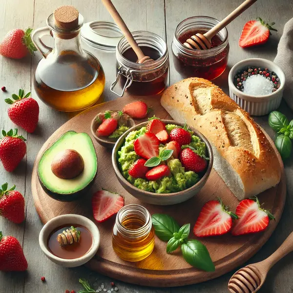 Avocado Strawberry Bruschetta Recipe